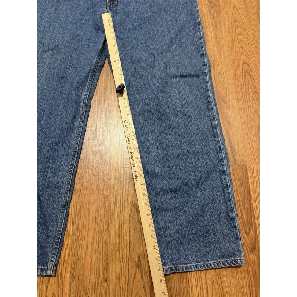 Levi's 550 Jeans Mens 44x32 Relaxed Fit Straight Leg Blue Denim